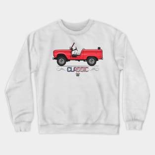 Convertible Red Classic Crewneck Sweatshirt